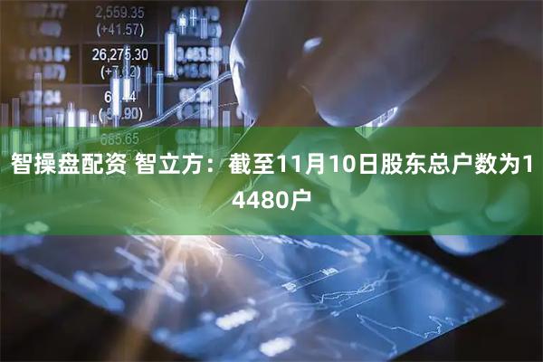 智操盘配资 智立方：截至11月10日股东总户数为14480户